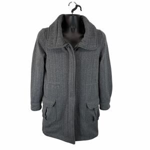 Patagonia Better Sweater Coat Grey Heather Long Length Size Small Winter Fleece